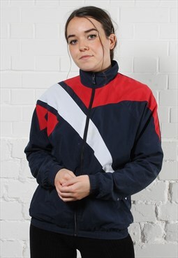 Vintage Reebok Jacket in Navy Red and White Small