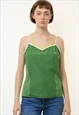 80S VINTAGE NIKE GREEN SLEEVELESS BODY SUIT 4475