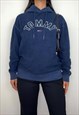 Vintage Tommy Hilfiger Navy Spell Out Fleece Hoodie