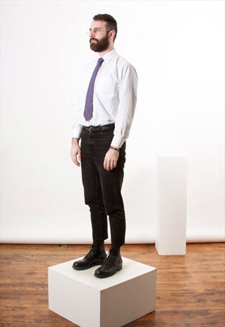 PURPLE PLAID TIE / SLIM VINTAGE NECKTIE
