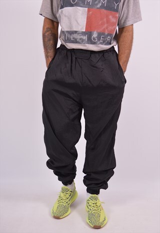 VINTAGE TRACKSUIT TROUSERS BLACK
