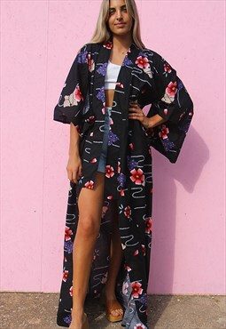 Long Kimono in Black