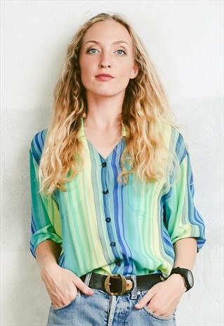 VINTAGE 80S OVERSIZED SHEER BLOUSE