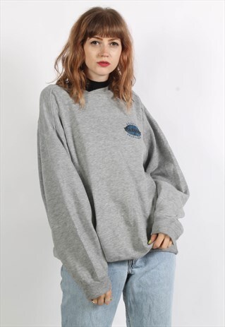 VINTAGE 90'S OVERSIZE BASICS SWEATSHIRT GREY