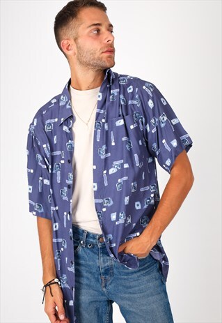 VINTAGE PATTERN SHIRT NS1164