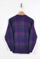 VINTAGE PENDLETON KNITWEAR CARDIGAN WOOL PURPLE LADIES SMALL