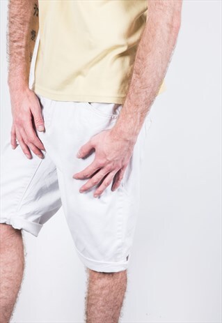 LEVI'S VINTAGE 1990S WHITE DENIM SHORTS