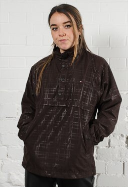 Vintage Tommy Hilfiger Jacket in Brown with Zip Off Sleeves