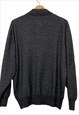 POLO YVES SAINT LAURENT VINTAGE GRAY UNISEX SWEATER. SIZE M