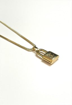 Louis Vuitton LV Lock Pendant on Chain/Necklace