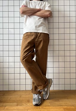 Vintage LEVIS Work Pants 90s Brown
