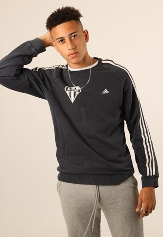 VINTAGE ADIDAS EMBROIDERED LOGO SWEATSHIRT