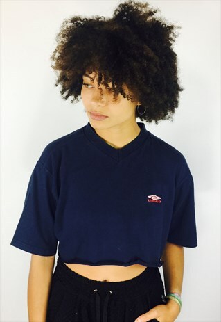 UMBRO 90S THICK COTTON CROPPED T SHIRT