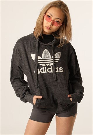 VINTAGE ADIDAS PRINTED SPELLOUT HOODIE