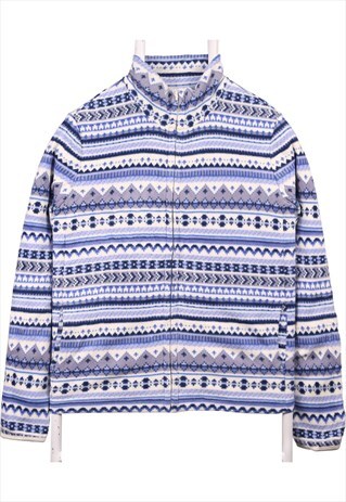 Vintage 90's Uniqlo Fleece Fleece Aztec Long Sleeve Black,