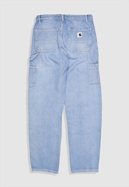 Vintage Y2K Carhartt Baggy Leg Denim Jeans in Blue