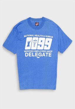 Vintage National Health blue t-shirt