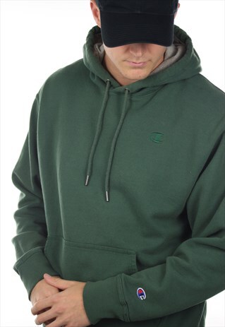 VINTAGE CHAMPION USA SMALL LOGO HOODIE SWEATSHIRT