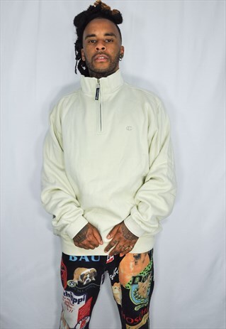 CHAMPION ZIP EMBRIODED SWEATSHIRT