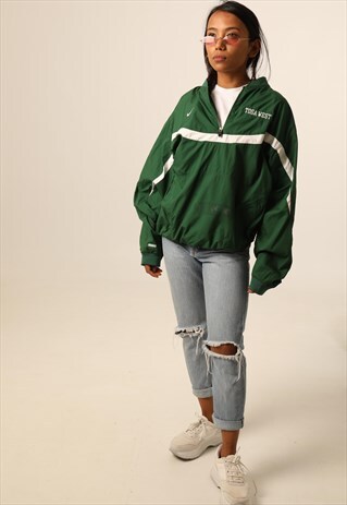 VINTAGE NIKE EMBROIDERED LOGO FESTIVAL WINDBREAKER JACKET