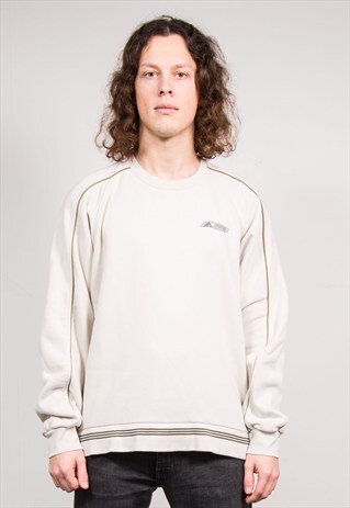 VINTAGE 90'S BEIGE ADIDAS SWEATSHIRT JUMPER