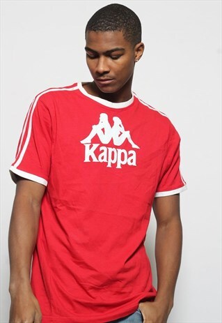 VINTAGE KAPPA BIG LOGO T-SHIRT RED