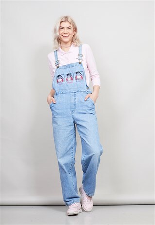 VINTAGE 90'S HAPPY EEYORE DUNGAREES