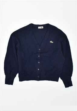 Vintage Lacoste Cardigan Sweater Navy Blue