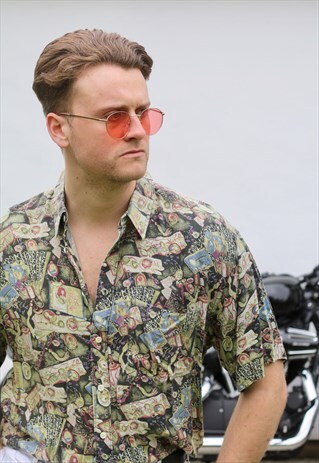 PICCOLO MONDO VINTAGE MOSAIC SHORT SLEEVE SHIRT