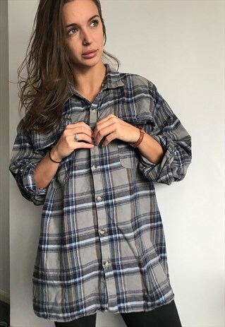 VINTAGE FLANNEL OVERSIZED RETRO UNISEX SHIRT