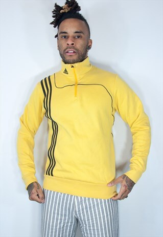 EMBROIDED ADIDAS ZIP SWEATSHIRT
