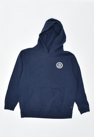 VINTAGE 90'S VANS HOODIE JUMPER NAVY BLUE