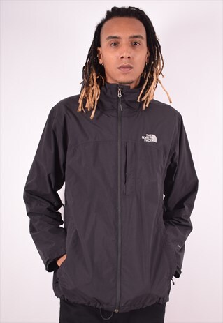 THE NORTH FACE MENS VINTAGE RAIN JACKET MEDIUM BLACK 90S