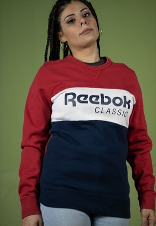 Vintage Reebok Classic Sweatshirt in Red S