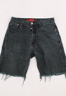 Mens Vintage 90's black washed Levi's denim shorts  