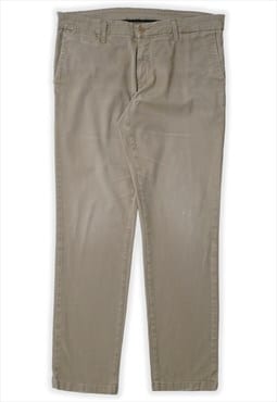 Vintage Carhartt WIP Sid Tapered Beige Trousers Womens