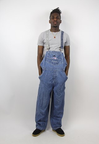 VINTAGE DISNEY EEYORE BLUE DENIM DUNGAREES