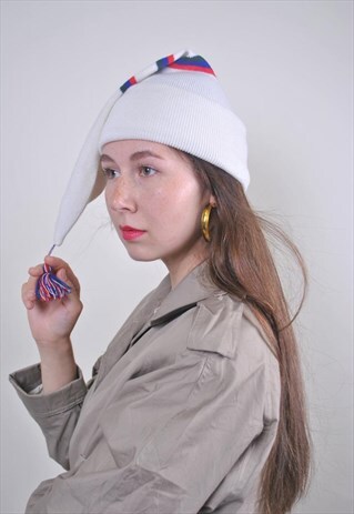 STRIPED WINTER HAT, FUNNY ELF HAT, COSTUME ACCESSORIES, ONE