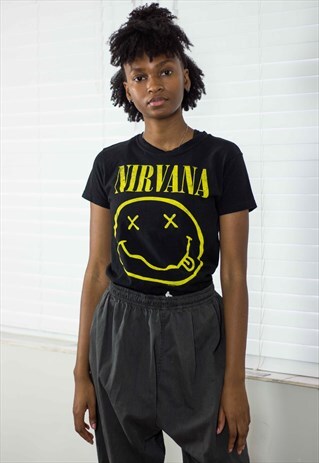 NIRVANA T-SHIRT LOGO 90S X 4.1
