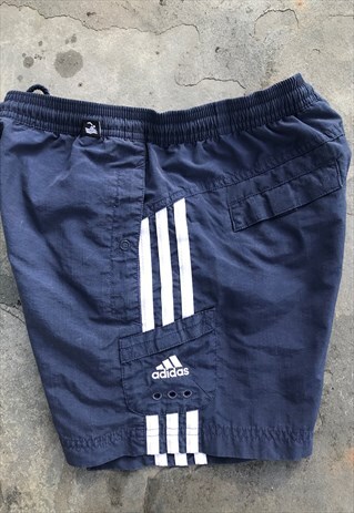 RARE 90'S ADIDAS LOGO SPRINTER BEACH SHORTS