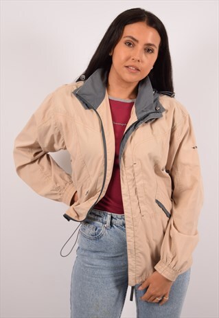 VINTAGE DIADORA WINDBREAKER JACKET BEIGE