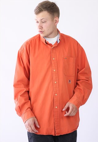 MENS TOMMY HILFIGER OXFORD LONG SLEEVE SHIRT