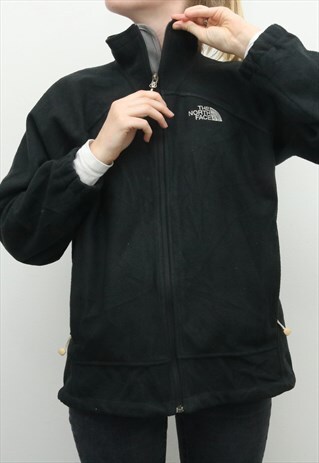THE NORTH FACE - BLACK FLEECE JUMPER - LARGE