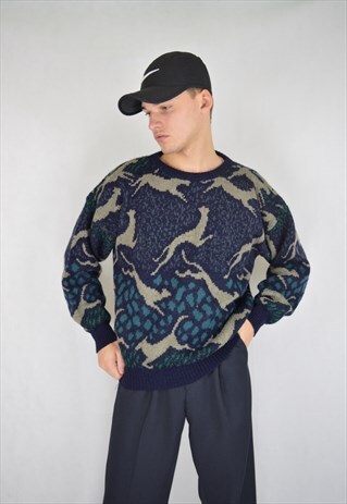 VINTAGE MULTICOLOUR GRAPHIC 80'S SWEATSHIRT