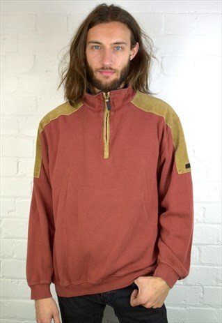VINTAGE 90'S 1/4 BUTTON SWEATSHIRT