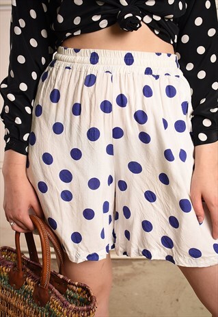 80'S RETRO POLKA DOT FESTIVAL PARIS CHIC SHORTS CULOTTES
