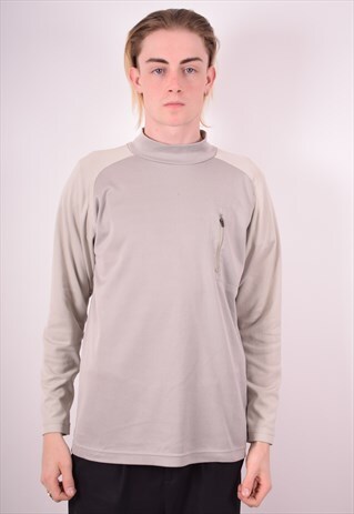 NIKE MENS VINTAGE TOP LONG SLEEVE MEDIUM GREY 90S