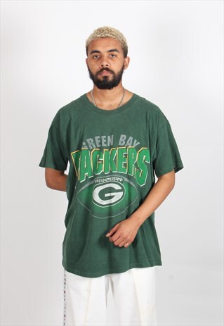 VINTAGE 1993 GREEN BAY PACKERS T-SHIRT GREEN