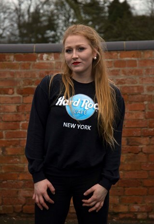 VINTAGE HARD ROCK CAFE NEW YORK TOURIST SWEATER