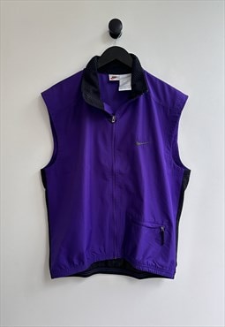 Vintage Nike Athletic Gilet Vest Jacket Cycling